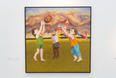 Alexandra Troy  Child’S Play 2019  Oil On Canvas 92 X 92 Cm