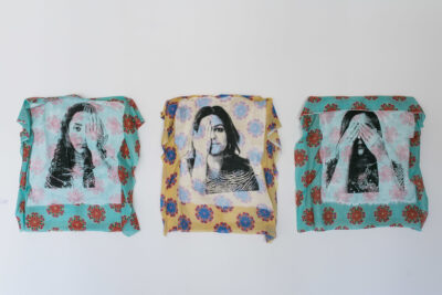 Fatima Albudoor  I Elude You 2019  Screenprint On Cotton 110 X 100 Cm Each