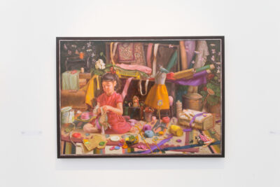 Fatima Atallah  Enchantment 2019 Oil On Linen 115 X 81 Cm