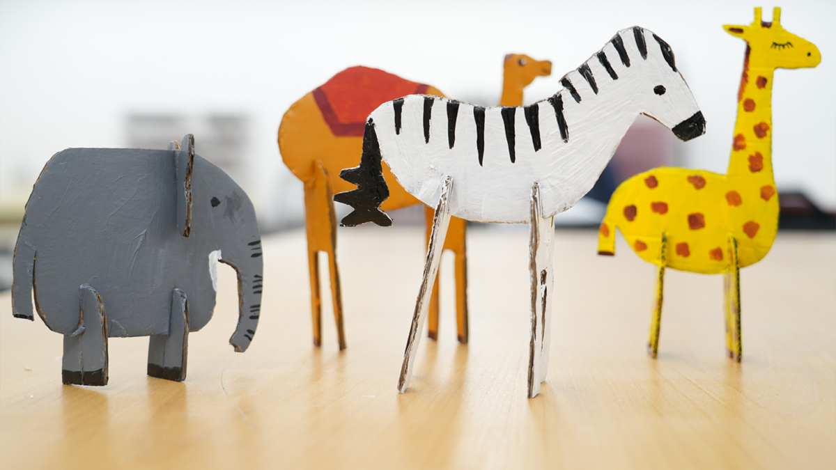 Cardboard animals1