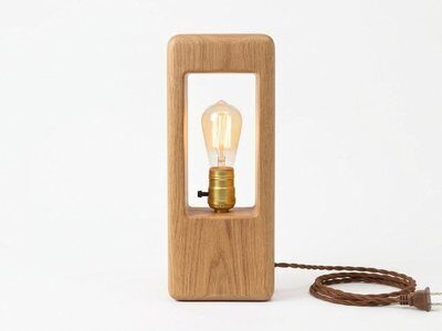 Handmade wooden lamp with Edison bulb – Build a Wooden Floor Lamp workshop