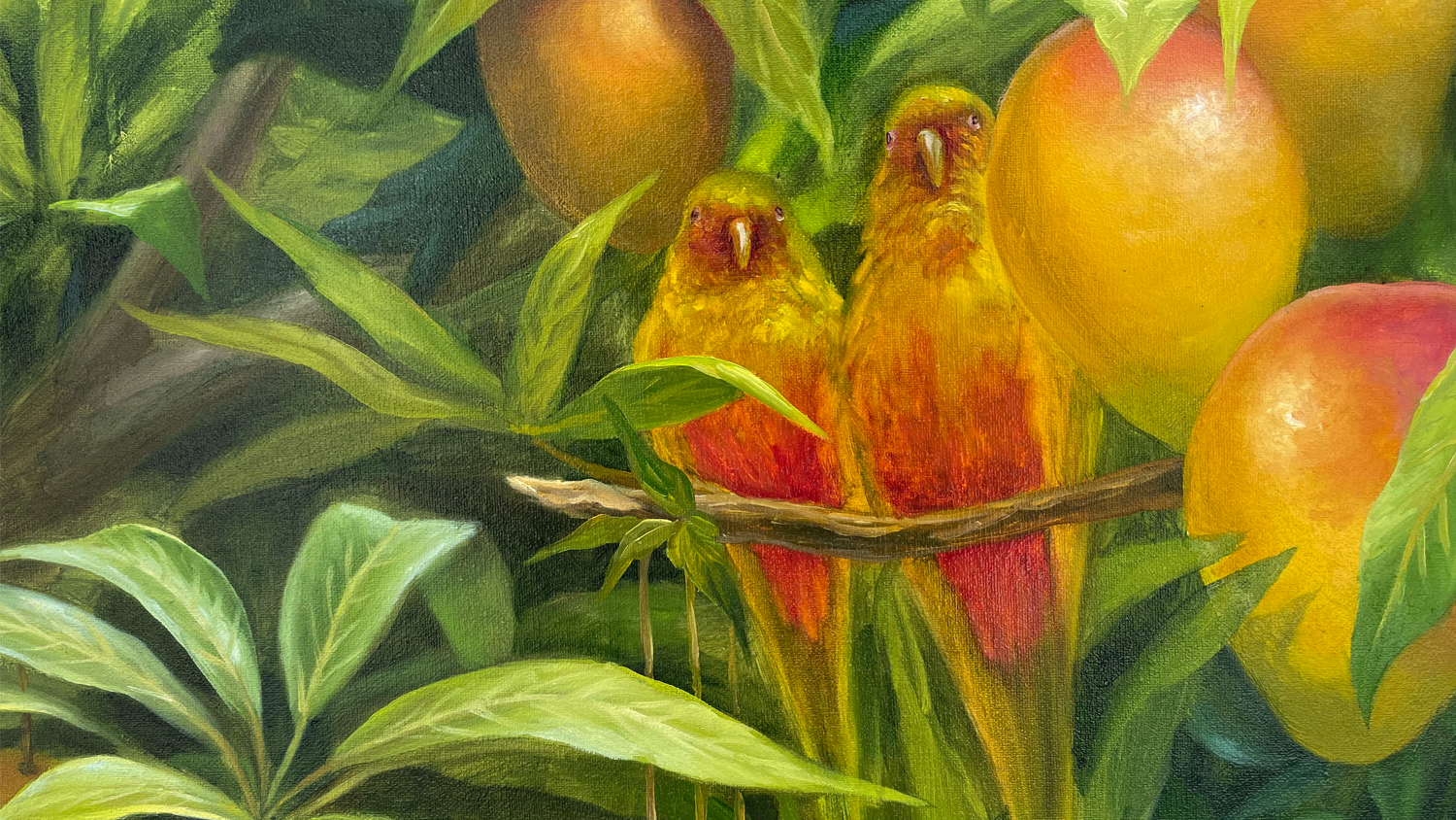 Mango birds Detail2