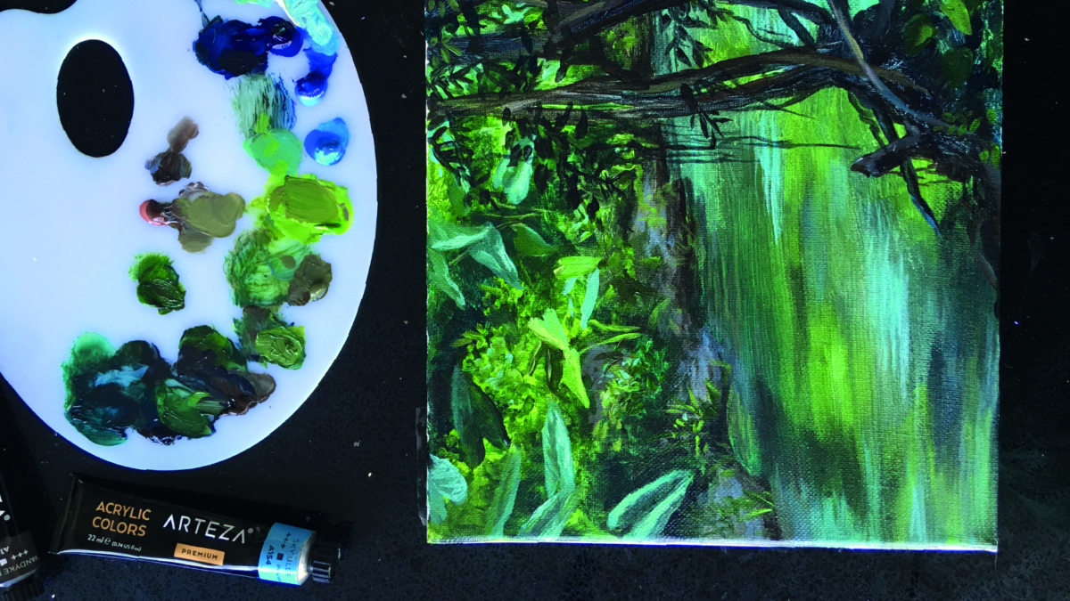Acrylic painting 100